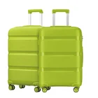 Trolley Case Aluminum / Iron System China Quality Supplier 8 Spinner Travel Trolley Case PP Luggage Suitcase Set