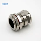 M22 IP68 Waterproof Metal Cable Gland Nickel Plated Brass For Juction Box