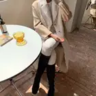 Coat 2020 Single Breasted Medium - Length Hand - Made Double-sided Woman Wool Coat
