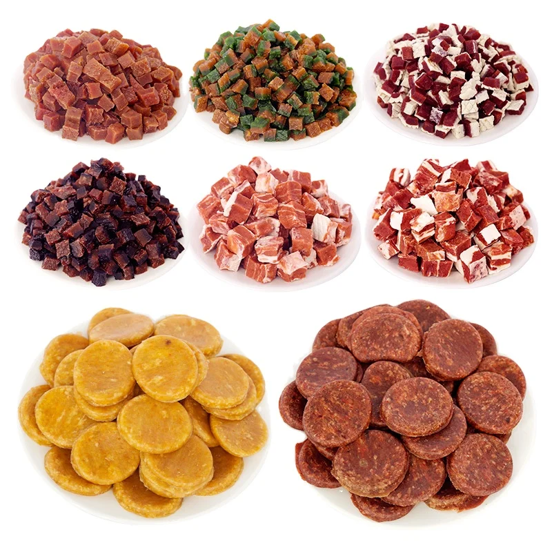 product dog treats beef pellet meat cube beef waffle snacks high protein digestive health eco friendly pet snacks-0