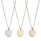 14k Pendant Pendant Necklace Pendant Necklace Wholesale Solid 14K Gold Coin Pendant Necklace Jewelry For Women