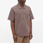 Shirts Shirtsshirts Wholesale Shirts 100% Nylon Men Custom Short Sleeve Half Zip Up 2 Chest Pockets