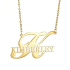 Pendant Customized Personalized Stainless Steel Initials Necklace Pendant Birthday Gift