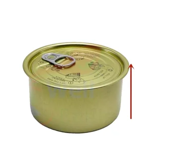 Manufacturer Custom Logo Empty Round Metal Food Tinplate Cans For Tuna Fish Sardines Pet Food Packaging