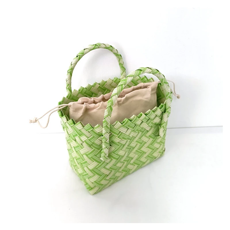 customizable basket for girls beach bag mini tote summer bride for kids carrying vegetables and food shopping
