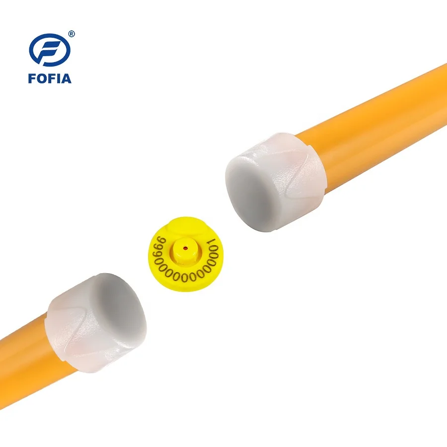 Durable PVC RFID Stick Reader with CE Certification and Customizable Options for Animal Ear Tag Identification