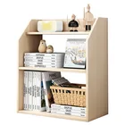 Desk Bookshelf Student Office Home Shelving Simple Small Bookcase Space Saving Simple Multi-layer Desktop Storage Rack