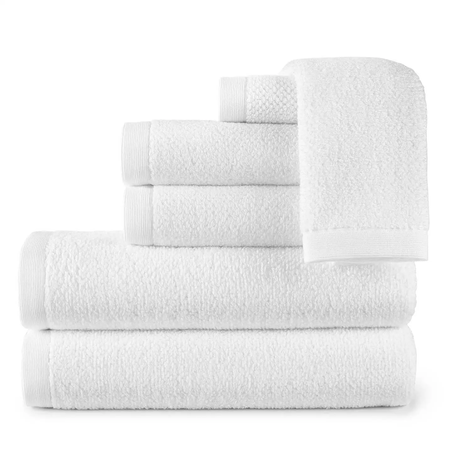 white bath towel set