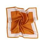 Scarf Women Wholesale Printed 50 50 Square Silk Scarf Fashion Custom Logo Women Spring Style Pattern