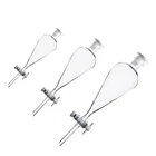 Pear Shape Glass Lab Glassware Squib Pear Shape Separatory Funnel With Glass Or PTFE Stopcock