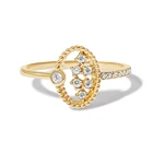 Ring Silver Silverrings Gemnel Signet Ring 925 Silver Fine Jewelry Star Pave Diamond Hollow Ring For Women