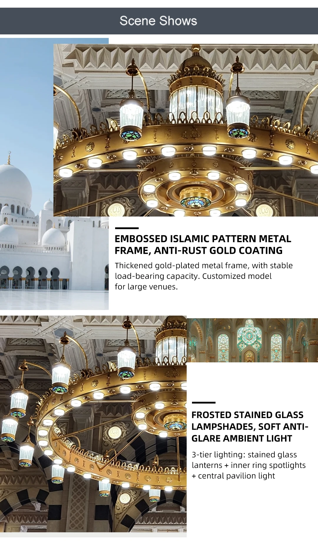 cpl 005 grand islamic mosque chandelier oversized custom led lighting for masjid prayer hall-3