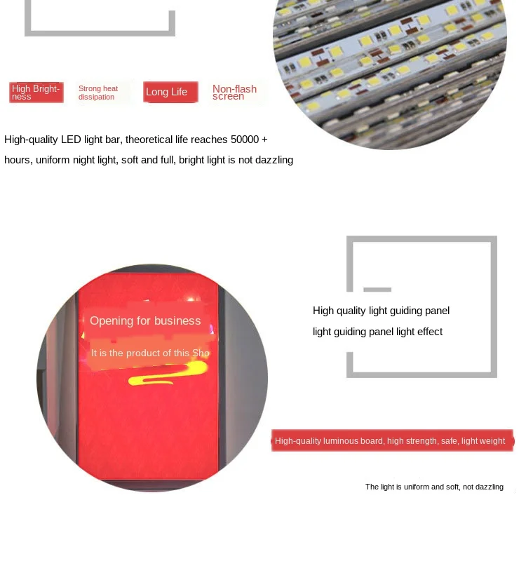 product high quality custom supermarket advertising poster display led ultra thin light box sign149-11
