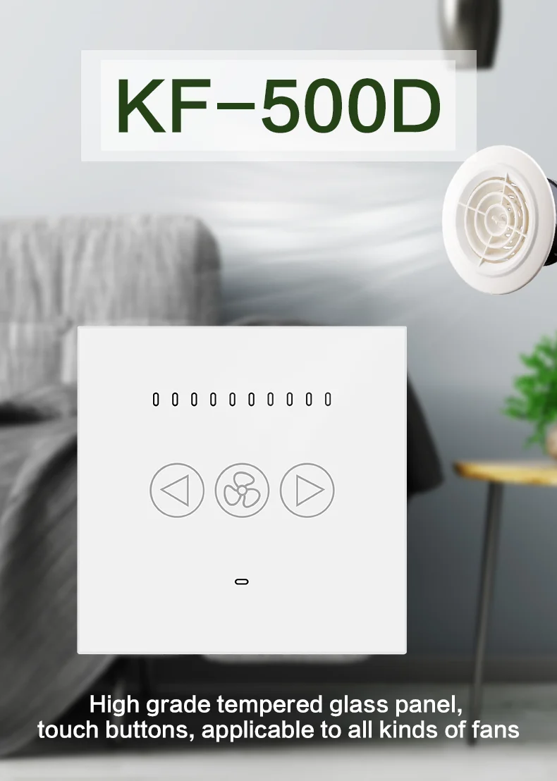 White Elegant Touch Panel, KF-500D - detail 4