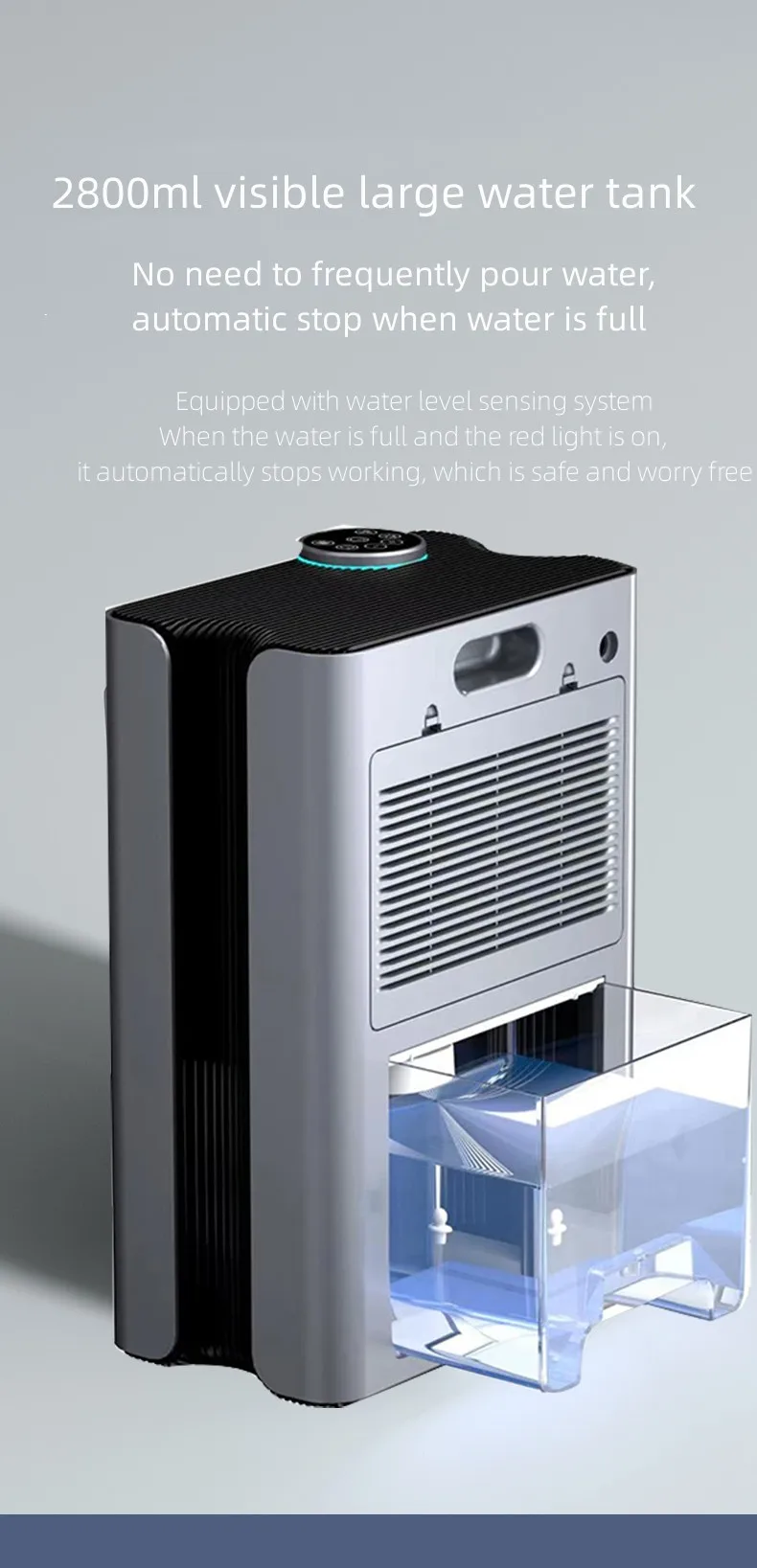 Household Refrigerative Dehumidifier, Portable, 2.8L - detail 14