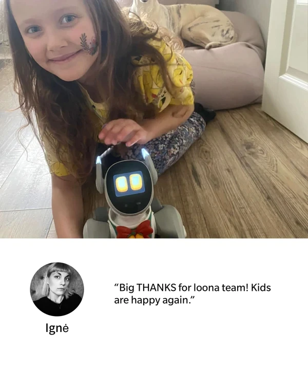AI Loona Toy Robot a Cute Intelligent Companion of Pet Robot  Smart Robot for Kids   Desktop Toy