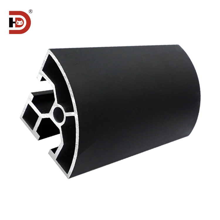 4040R Black Industrial Extruded Corner Aluminum Profile Suitable for Automation Equipment Frame factory