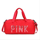 Sequin Handbag Personalized Multi-pocket Sequin Letter Shoulder Bag Large Capacity Zipper Sports Handbag