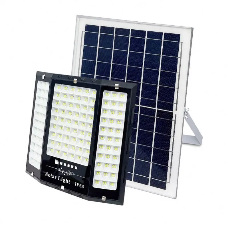 New three-sided luminous solar floodlight high-power lighting outdoor waterproof garden lights rural household street lights