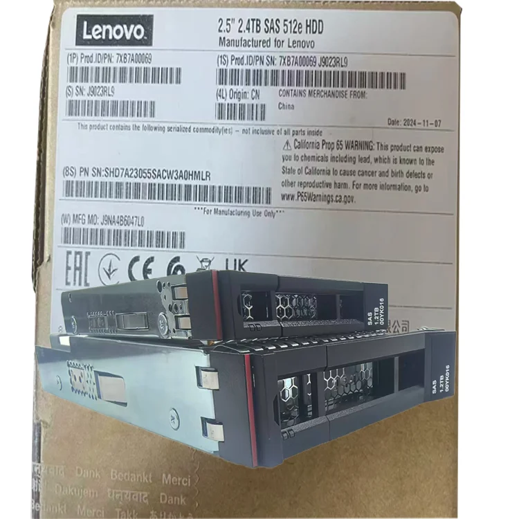 Enterprise Level HDD Lenovo Server Hdd 1T 1.2T 1.8T 2T 2.4T 4T HDD SAS/SATA 4T Hard Disk