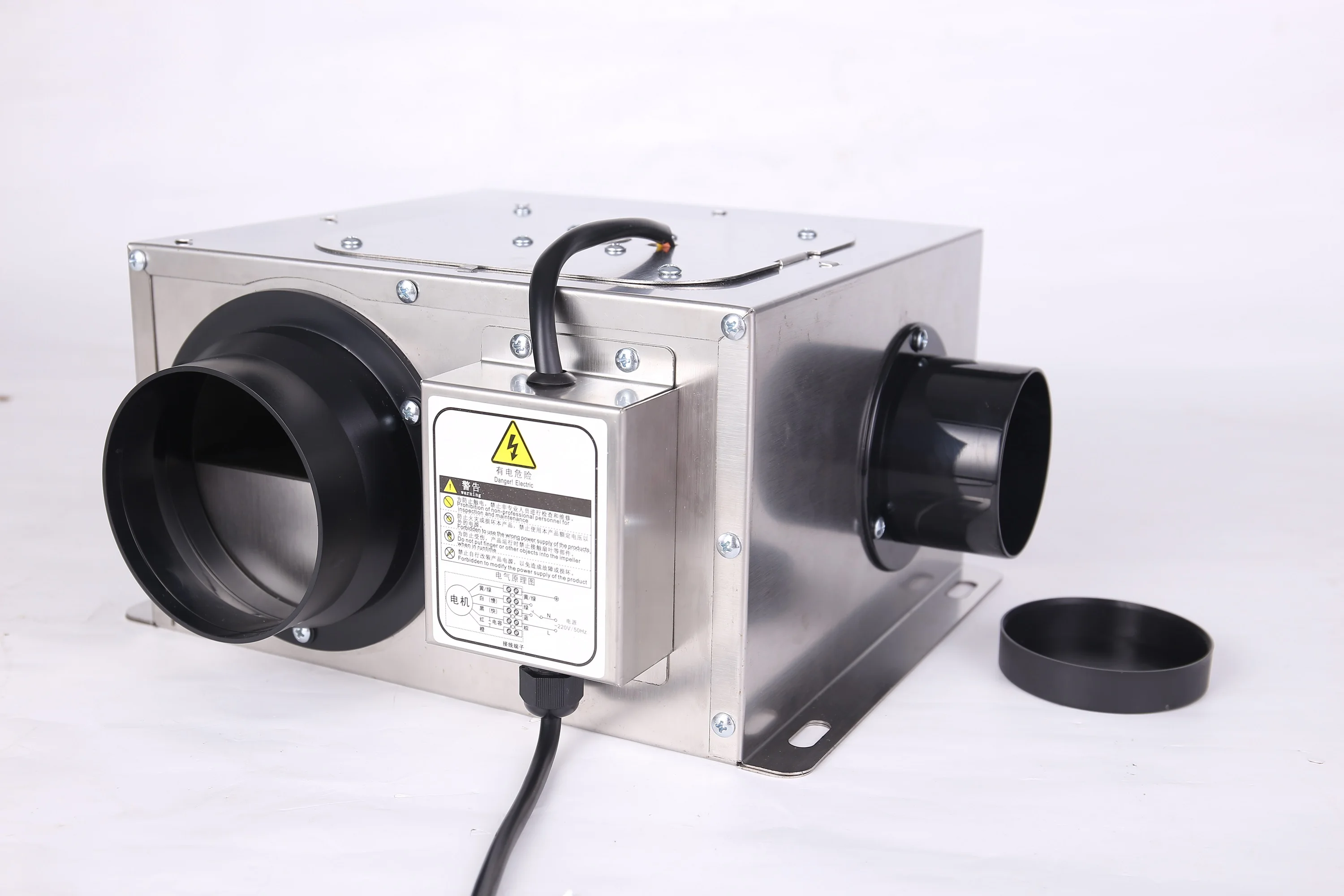 And1-outlet Exhaust Duct Fan, FULUDE, 3-inlet, 75/100mm, 3" - detail 18