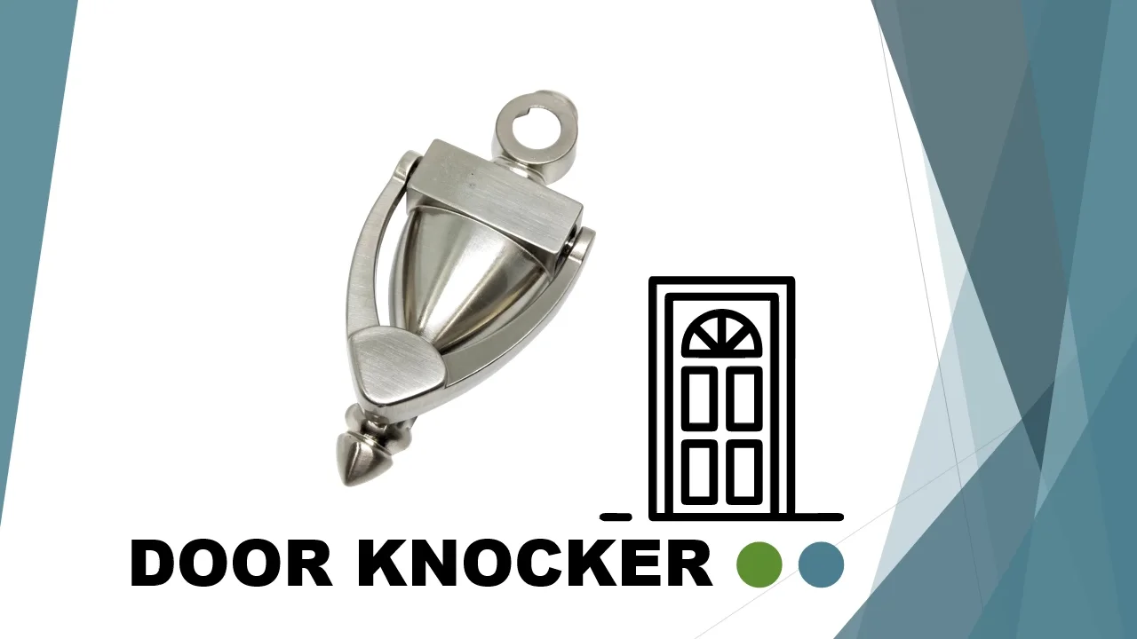 door accessory 4 inch brushed nickel door knocker