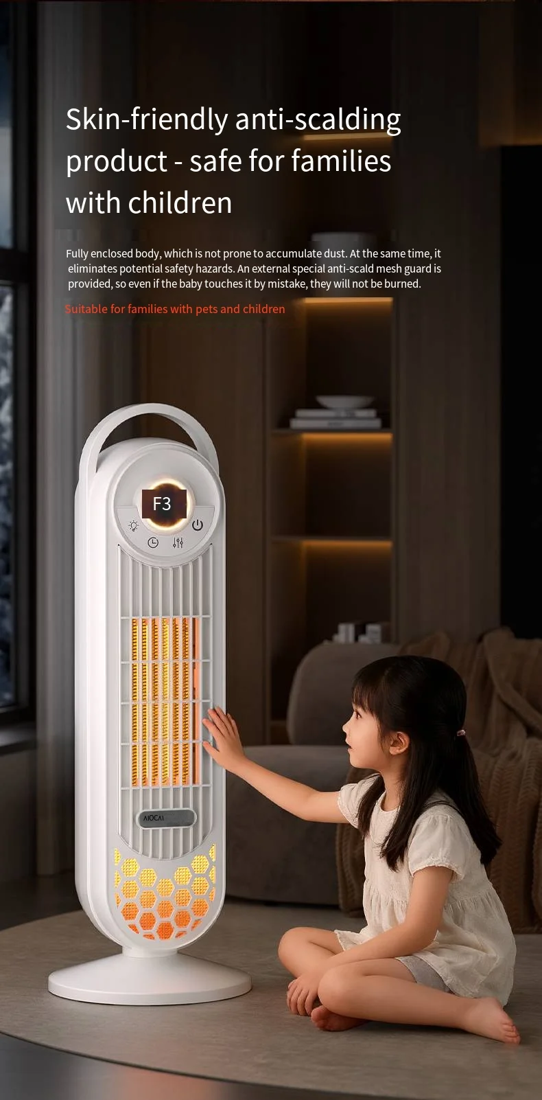 Electric Heater, 2000W, PTC, Portable - detail 28