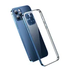 Mobile Straight Edge Electroplated Transparent Silicone Mobile Phone Case For Iphone13