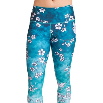Sublimation UPF50 Best Quality High Performance Sustainable Yoga Leggings Eco Conscious Activewear Ethical Workout Clothes