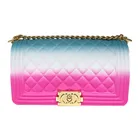 Brand Handbag 2021 New Trendy Brand Designer Rainbow Color Handbag Ladies Jelly Purse Luxury Women Handbag