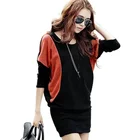 Elegant 2021 Fashion Lady Solid Color Sexy Dress Loose Fit Women Lady Elegant Casual Dress