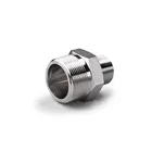 Pipe Pipe Fittings Stainless Steel Forged Pipe Fittings NPT/BSPT Male Thread Connectors Reducing Hex Nipple