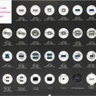Silver Female Female 22mm Mounting Diameter Metal HDMI Video Female To Male Silver Or Black Surface