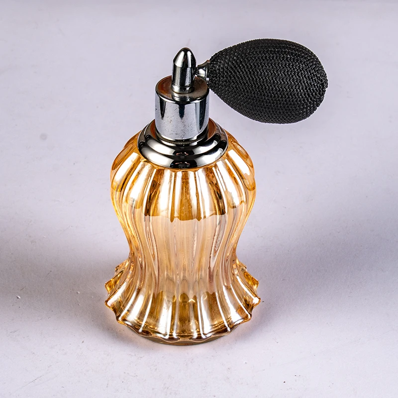 product new gold extruded spray glass empty bottle 12ml noble elegant crystal perfume bottle-4