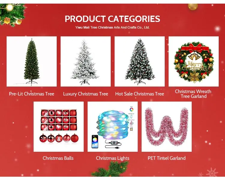 Popular Luxtry Custom 270cm Pine Shape Pvc Red Berry Christmas Pine Cone Garland for Decoration manufacture