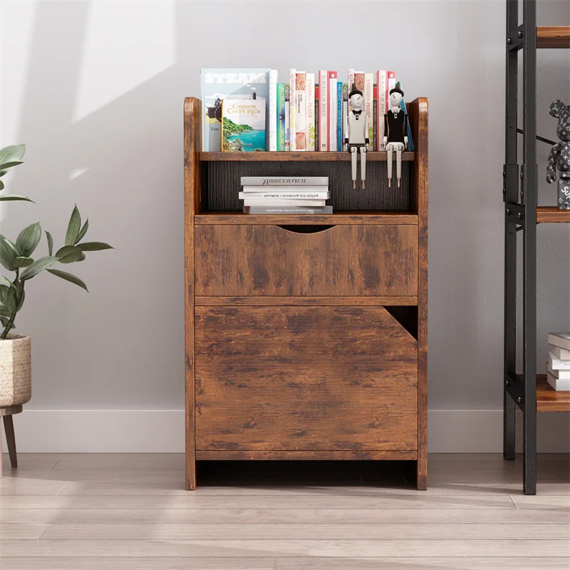 YQ FOREVER Vintage Style Beside Table Cabinet Nightstands Living Bedroom Furniture
