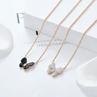 Womens Necklaces CDE Beautiful Custom Fashion Crystal Jewelry Women Butterfly Necklace