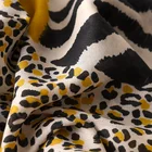 Scarf Leopard Silk 2020 New High Quality Scarf Women Long Leopard Print Decorative Silk Scarf Shawl
