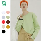 Neck Hoodie Custom Plus Size Off Shoulder Sweatshirt Unisex Oversized Blank Crew Neck Sweatshirt Hoodie Wholesale