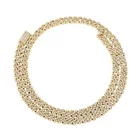 Jewelry New Design 6mm Iced Out 3A Zircon Cuban Link Chain Necklace Punk Hip Hop Fashion Jewelry