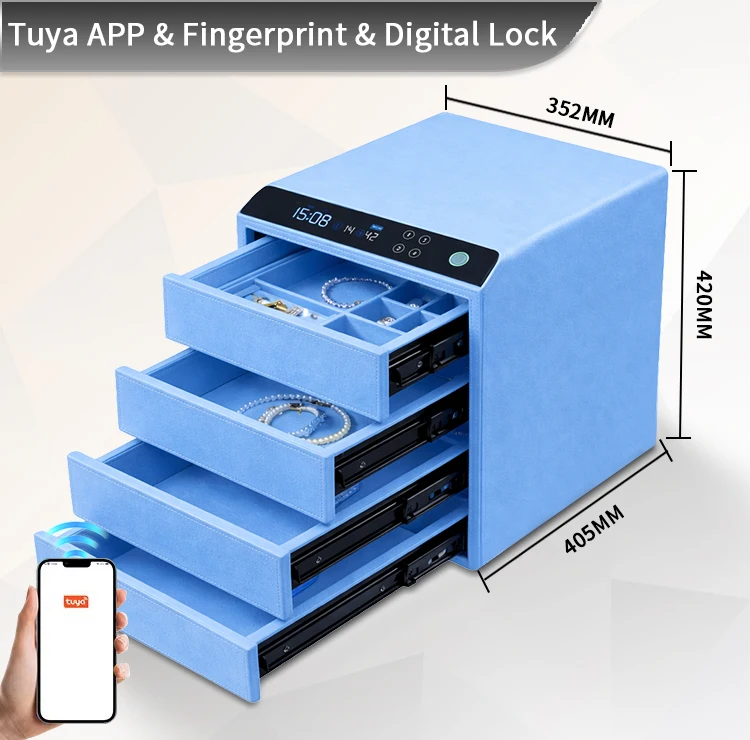 dr 1274 ft ceqsafe smart biometric fingerprint electronic safe box smart hidden diversion steel safe for home and hotel use-36