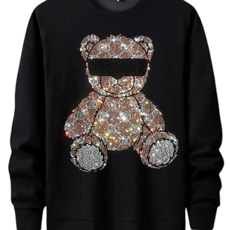 Bling Queen Crown Rhinestone Pattern heat transfer patches Custom Hotfix Rhinestone Design motif for T shirt