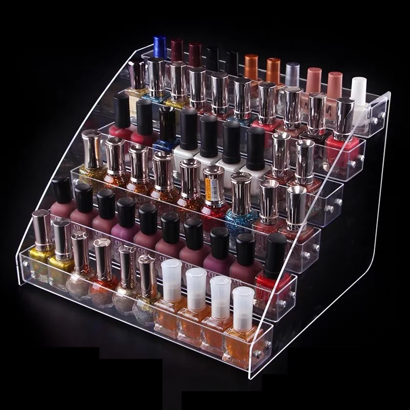 Acrylic Display Stand Multilayer Acrylic Shelf Rack Nail Gel Polish