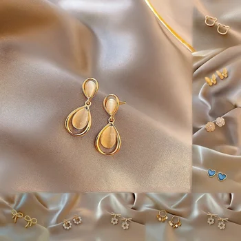 Hot Sale 925 Sterling Silver Casual Earrings For Ladies Fashion Jewelry Hoop Earrings