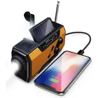 Radio Radio With Solar Portable Crank Solar Powered Am Fm Dynamo Emergency Radio With Light