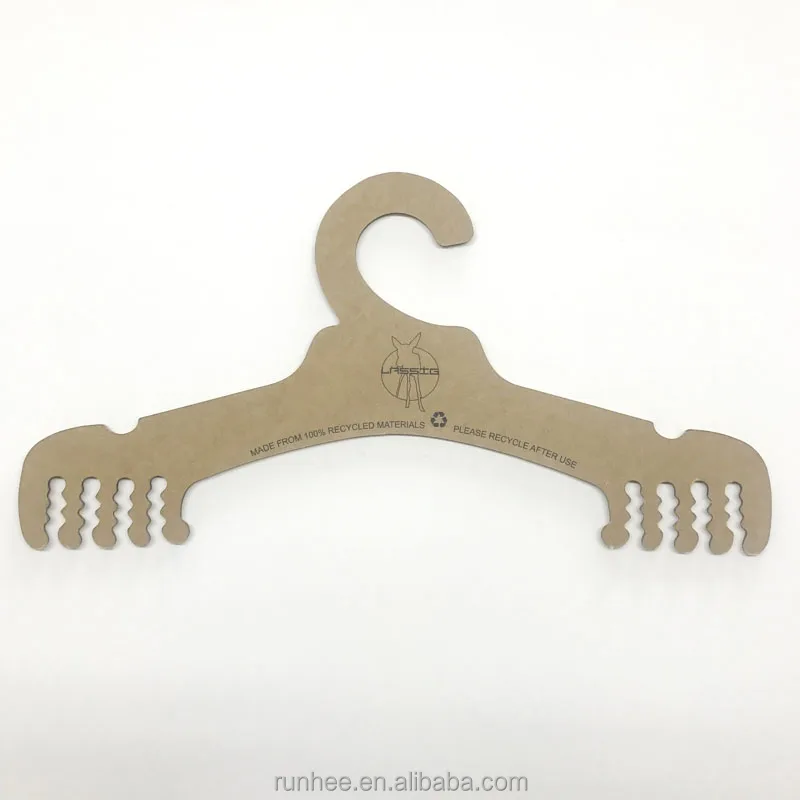 Biodegradable Paper Hangers with 1.5mm 2mm 2.5mm Thickness for Eco-Friendly Underwear Display