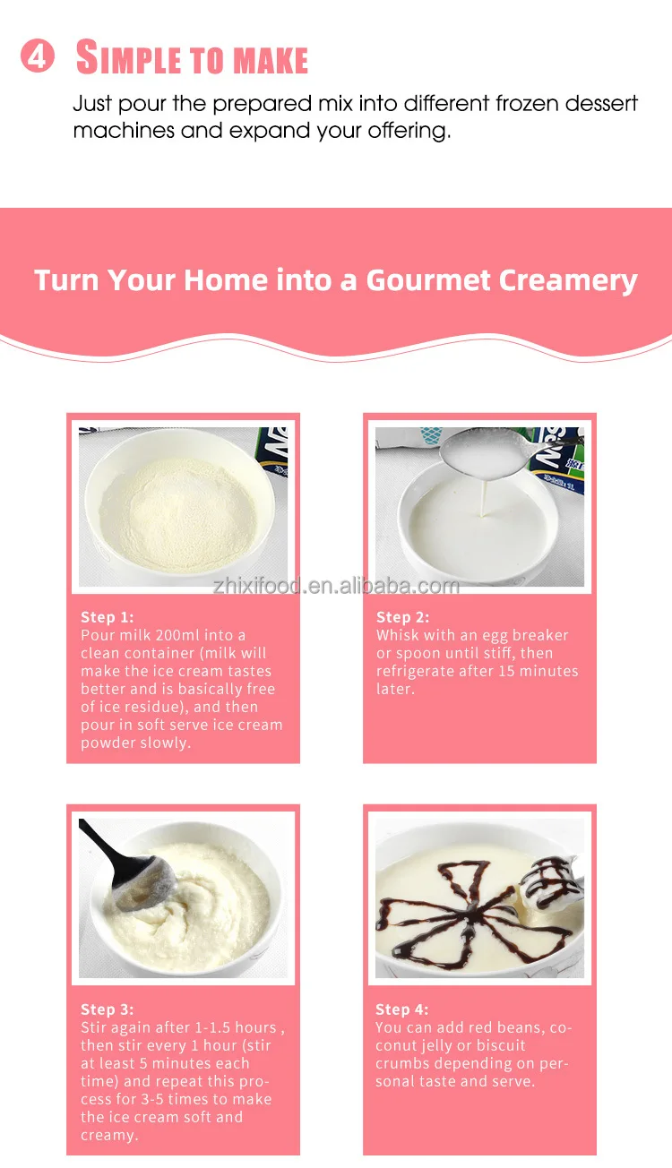 1kg*12bags/ctn Vanilla Soft Serve Ice Cream Powder Mix Buy Vanilla