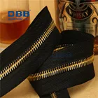 Zipper Bronze For Zippers Brass Zipper Factory Direct Brass Zipper Bronze Metal Zipper For Home Textile