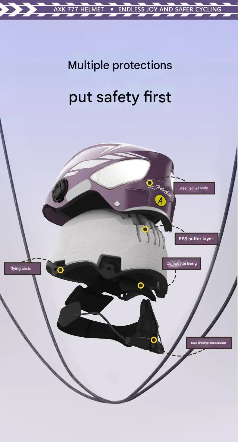 New Electric Bike Half Face Helmet ABS Double Lens Sun Protection DOT Approved Summer Adjustable Motorcycle