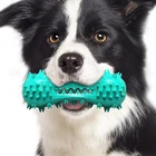 Pet Toy Wholesale Elastic Soft Pet Chewing Leaking Toy Dog Biting Teeth Cleaning Bone Toy